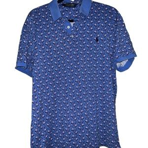 Polo Golf Ralph Lauren Flowered Ivy Golf Club Polo Shirt Men's Size L